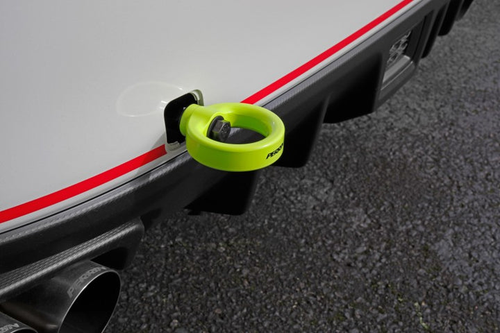 PERRIN 15-21 Subaru WRX/STI Tow Hook Kit (Rear) - Neon Yellow - Bull Strap