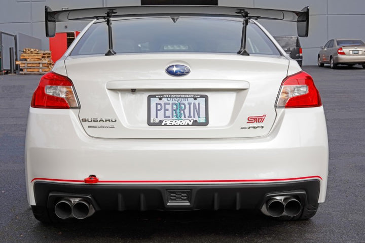 PERRIN 15-21 Subaru WRX/STI Tow Hook Kit (Rear) - Red - Bull Strap