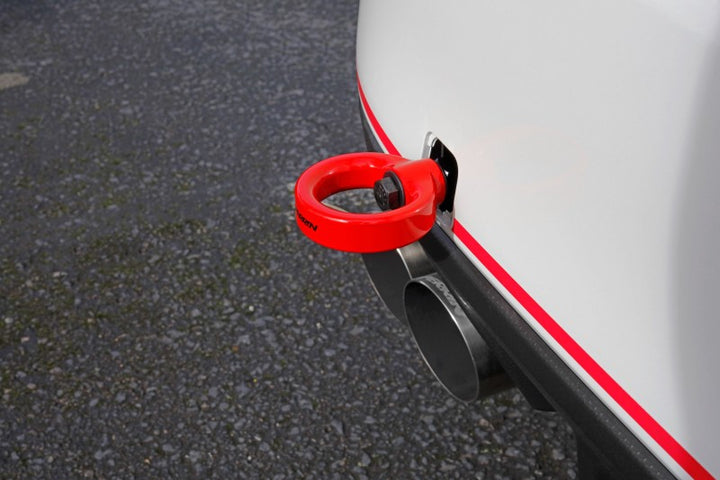 PERRIN 15-21 Subaru WRX/STI Tow Hook Kit (Rear) - Red - Bull Strap