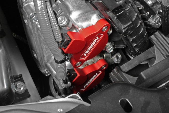 PERRIN 15-25 Subaru WRX / 04-18 Forester / 20-25 OBXT & LGXT Cam Solenoid Cover - Red - Bull Strap