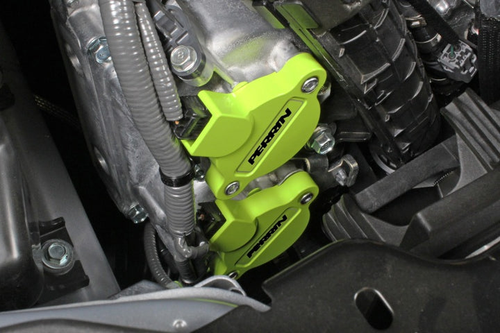 PERRIN 15-25 Subaru WRX / 04-18 Forester / 20-25 OBXT & LGXT Cam Solenoid Cover - Yellow - Bull Strap