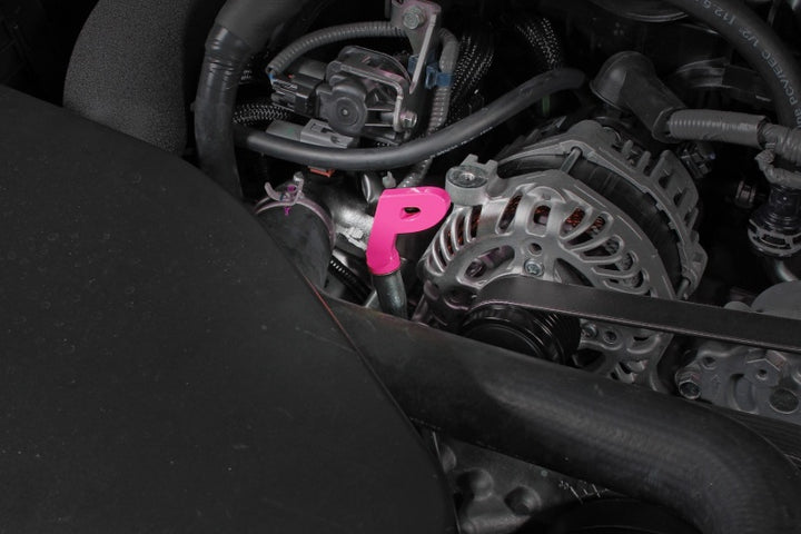 PERRIN 15-25 Subaru WRX & 13-25 BRZ/FR-S/86/GR86 Dipstick Handle P Style - Hyper Pink - Bull Strap