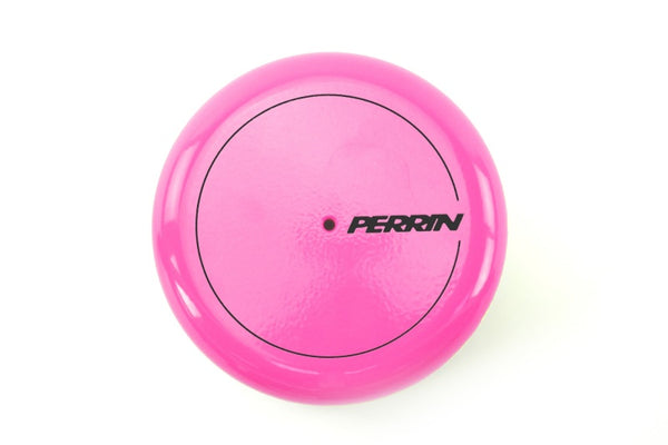 PERRIN 15-25 Subaru WRX & 13-25 BRZ/FR-S/86/GR86 Oil Filter Cover - Hyper Pink - Bull Strap