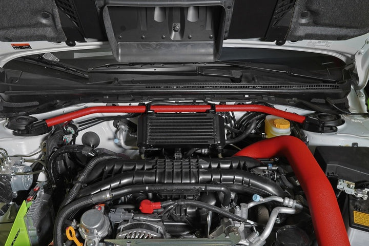 PERRIN 15-25 Subaru WRX Oil Cooler Full Kit (Top Mounted Requires Strut Brace) - Bull Strap