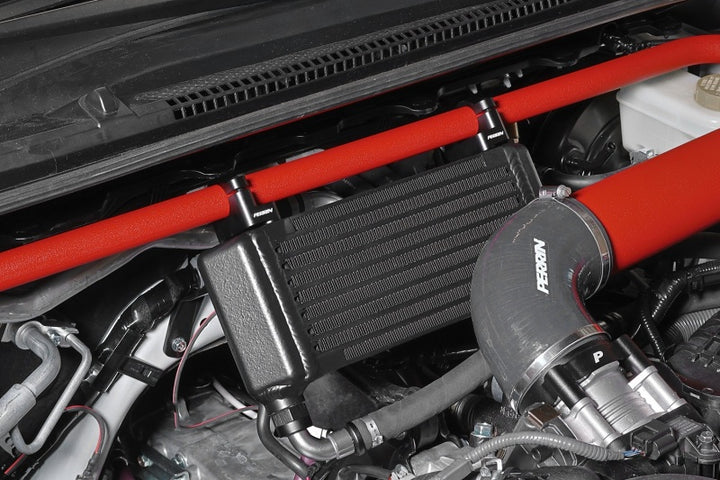 PERRIN 15-25 Subaru WRX Oil Cooler Full Kit (Top Mounted Requires Strut Brace) - Bull Strap