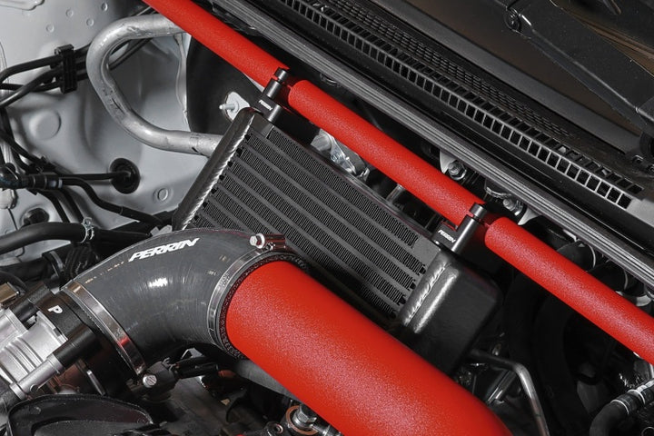 PERRIN 15-25 Subaru WRX Oil Cooler Full Kit (Top Mounted Requires Strut Brace) - Bull Strap