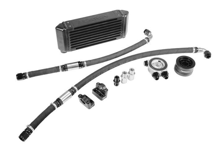 PERRIN 15-25 Subaru WRX Oil Cooler Full Kit (Top Mounted Requires Strut Brace) - Bull Strap