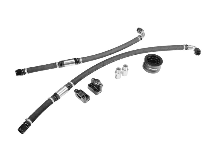 PERRIN 15-25 Subaru WRX Oil Cooler Relocation Kit (Upgrade to Top Mounted from PSP-OIL-111) - Bull Strap