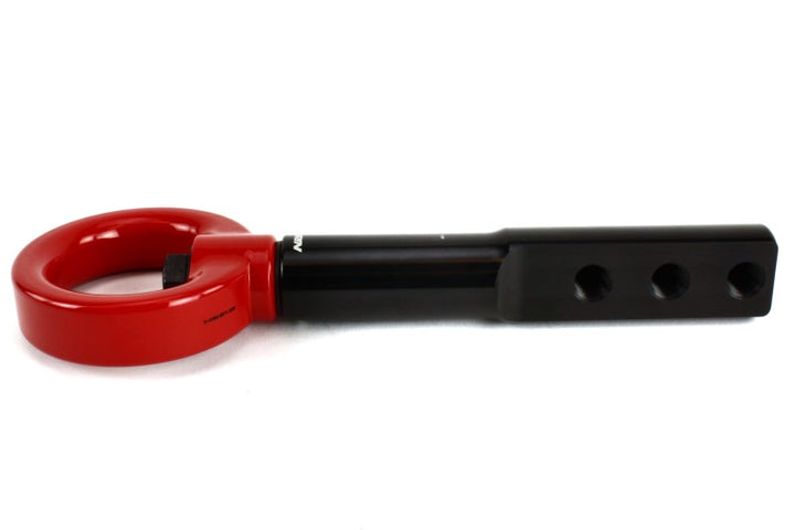 PERRIN 17-21 Honda Civic Si/Type R/Touring/Hatchback Tow Hook Kit Front - Red - Bull Strap