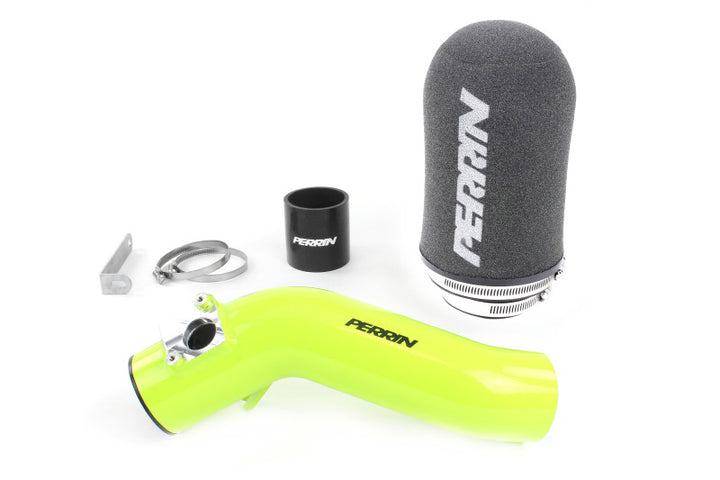 PERRIN 18-21 Subaru STI Cold Air Intake - Neon Yellow - Bull Strap