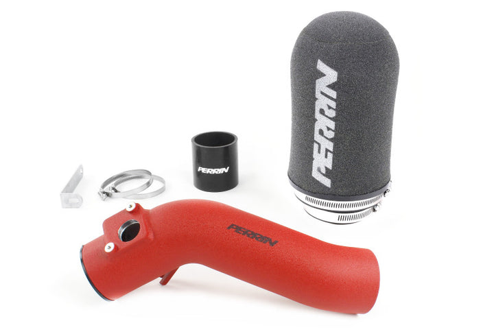 PERRIN 18-21 Subaru STI Cold Air Intake - Red - Bull Strap