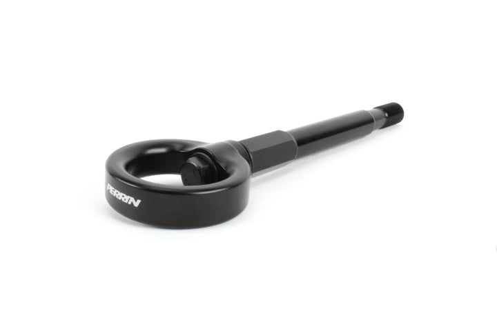 PERRIN 18-21 Subaru WRX & STI / 13-25 BRZ / 17-20 Toyota 86 Tow Hook Kit (Front) - Flat Black - Bull Strap
