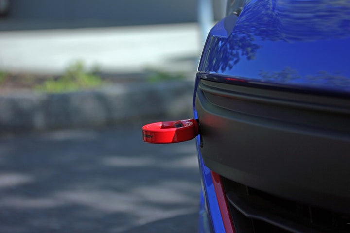 PERRIN 18-21 Subaru WRX & STI / 13-25 BRZ / 17-20 Toyota 86 Tow Hook Kit (Front) - Red - Bull Strap