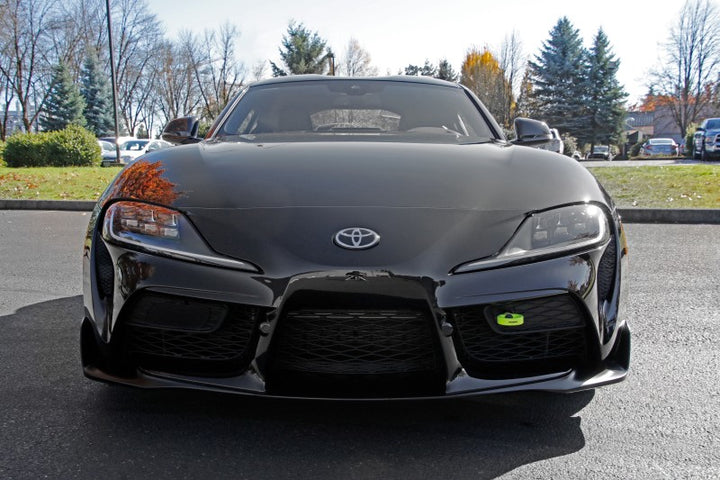 PERRIN 20-25 Toyota Supra Tow Hook Kit (Front) - Neon Yellow - Bull Strap