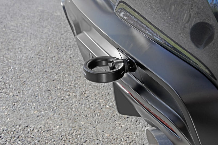 PERRIN 20-25 Toyota Supra Tow Hook Kit (Rear) - Black - Bull Strap