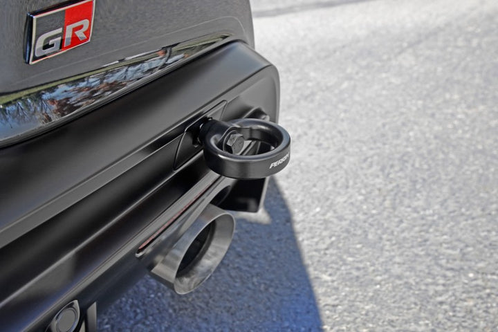 PERRIN 20-25 Toyota Supra Tow Hook Kit (Rear) - Black - Bull Strap