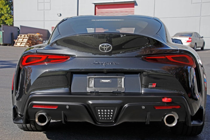 PERRIN 20-25 Toyota Supra Tow Hook Kit (Rear) - Red - Bull Strap