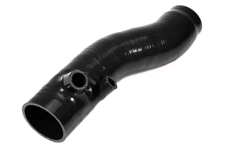 PERRIN 22-24 Subaru WRX / 20-25 LGT & OBXT Turbo Inlet Hose w/Turbo Adapter Flange (Long) - Black - Bull Strap