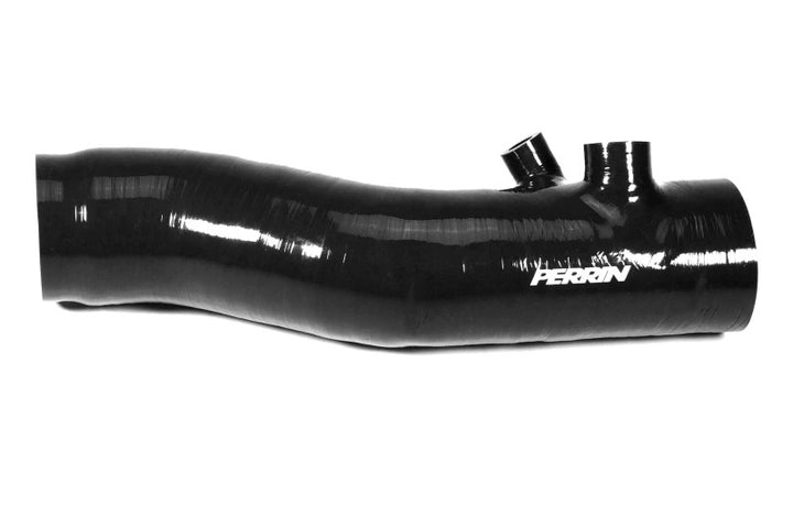 PERRIN 22-24 Subaru WRX / 20-25 LGT & OBXT Turbo Inlet Hose w/Turbo Adapter Flange (Long) - Black - Bull Strap