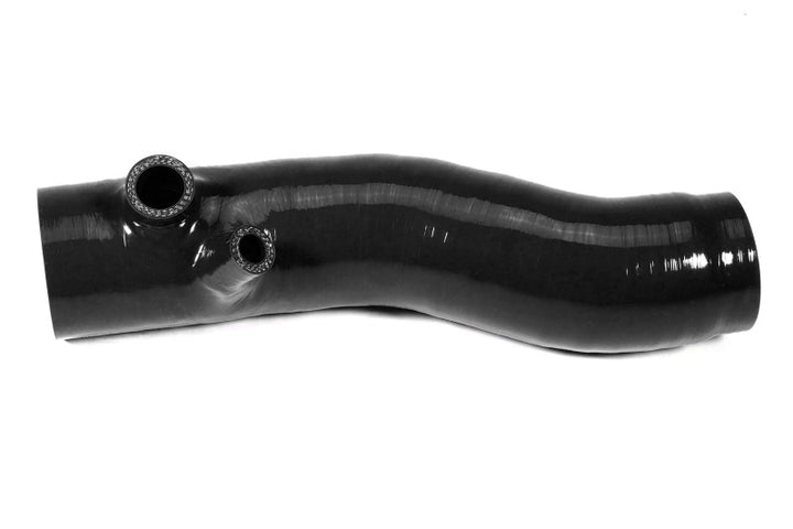 PERRIN 22-24 Subaru WRX / 20-25 LGT & OBXT Turbo Inlet Hose w/Turbo Adapter Flange (Long) - Black - Bull Strap