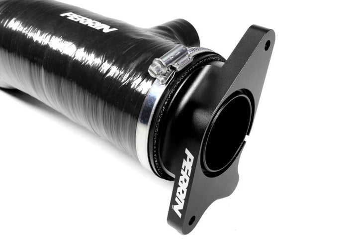 PERRIN 22-24 Subaru WRX / 20-25 LGT & OBXT Turbo Inlet Hose w/Turbo Adapter Flange (Long) - Black - Bull Strap