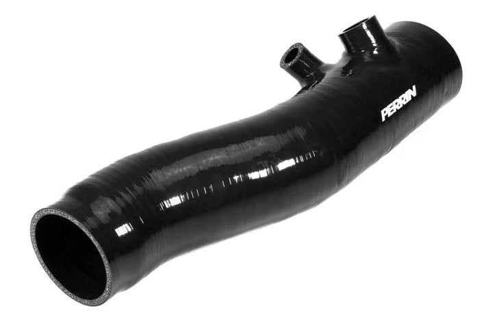 PERRIN 22-24 Subaru WRX / 20-25 LGT & OBXT Turbo Inlet Hose w/Turbo Adapter Flange (Long) - Black - Bull Strap