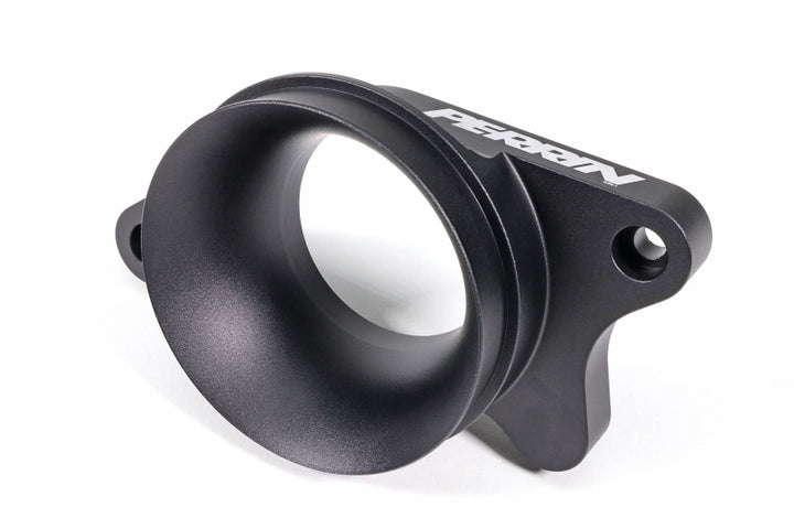 PERRIN 22-24 Subaru WRX / 20-25 LGT & OBXT Turbo Inlet Hose w/Turbo Adapter Flange (Long) - Black - Bull Strap