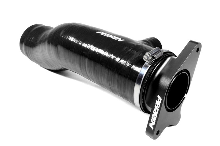 PERRIN 22-24 Subaru WRX / 20-25 LGT & OBXT Turbo Inlet Hose w/Turbo Adapter Flange (Long) - Black - Bull Strap