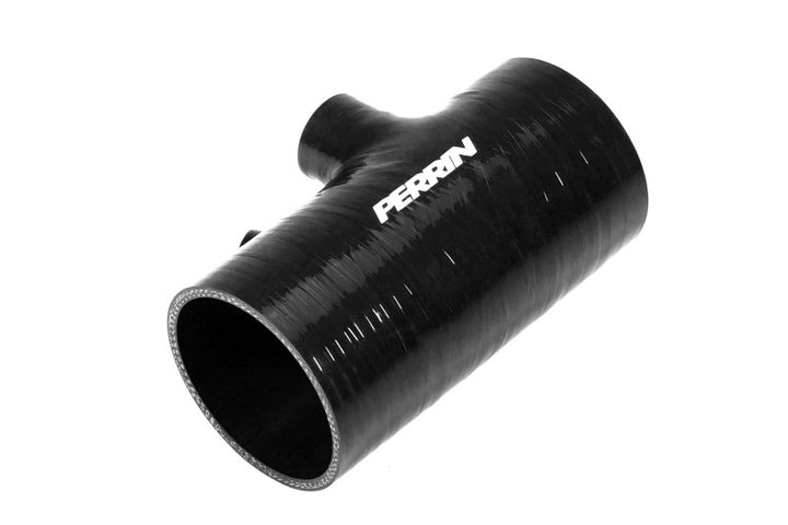 PERRIN 22-24 Subaru WRX / 20-25 LGT & OBXT Turbo Inlet Hose w/Turbo Adapter Flange (Short) - Black - Bull Strap