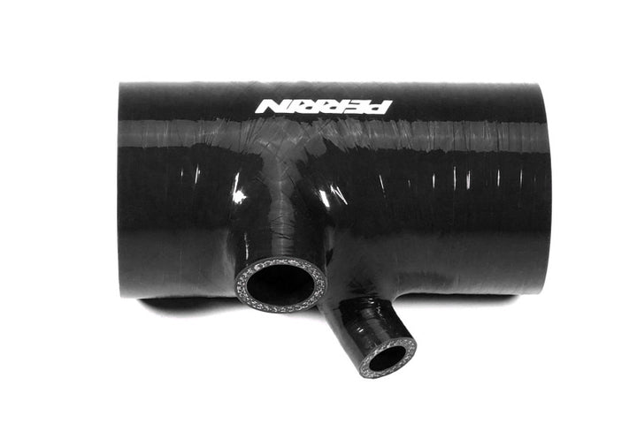 PERRIN 22-24 Subaru WRX / 20-25 LGT & OBXT Turbo Inlet Hose w/Turbo Adapter Flange (Short) - Black - Bull Strap