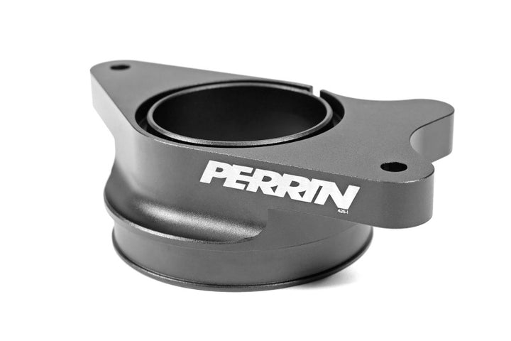 PERRIN 22-24 Subaru WRX / 20-25 LGT &amp; OBXT Turbo Inlet Hose w/Turbo Adapter Flange (Long) - Red - Bull Strap