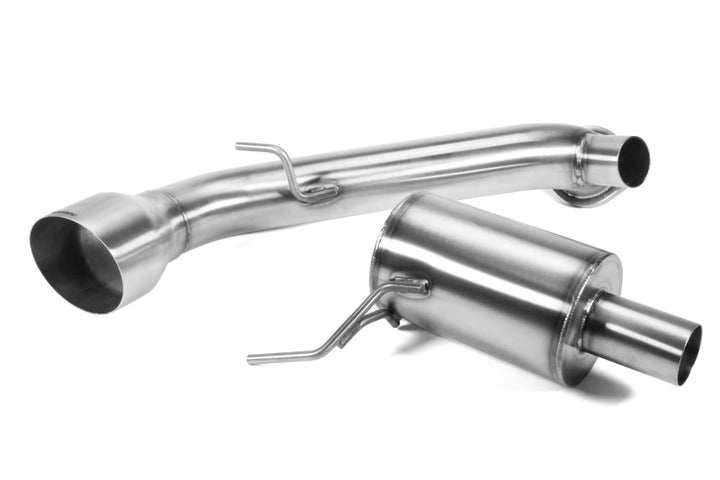 PERRIN 22-25 Subaru BRZ / Toyota GR86 Axle Back Exhaust SS (Single Side Exit w/Helmholtz Chamber) - Bull Strap
