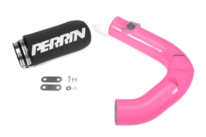 PERRIN 22-25 Subaru BRZ / Toyota GR86 Cold Air Intake - Hyper Pink - Bull Strap