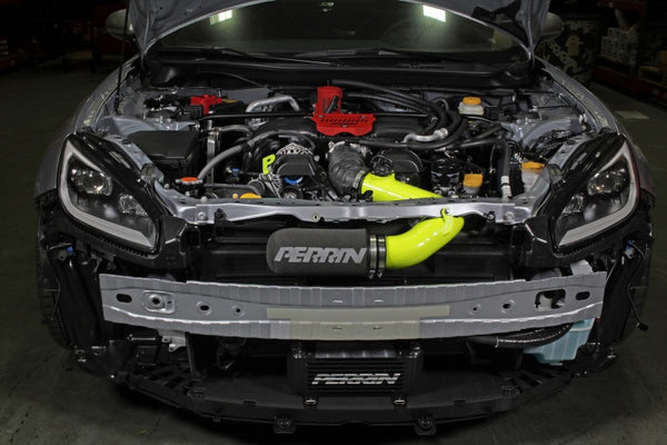PERRIN 22-25 Subaru BRZ / Toyota GR86 Cold Air Intake - Neon Yellow - Bull Strap