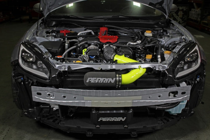 PERRIN 22-25 Subaru BRZ / Toyota GR86 Cold Air Intake - Neon Yellow - Bull Strap