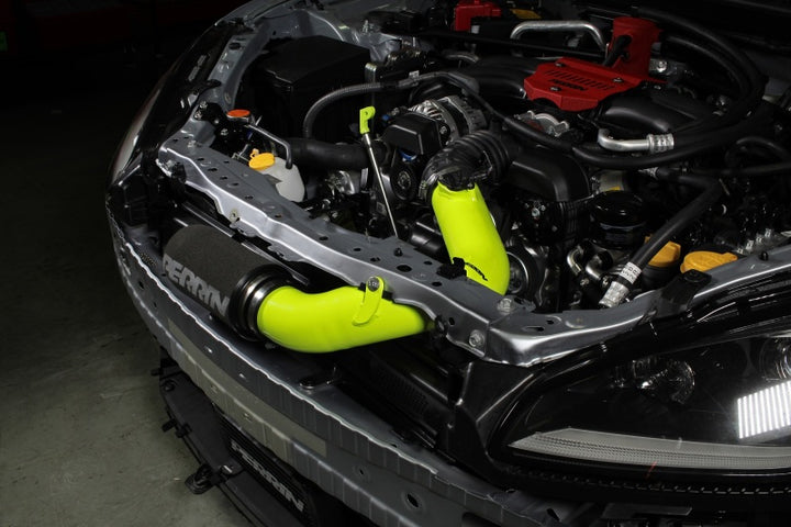 PERRIN 22-25 Subaru BRZ / Toyota GR86 Cold Air Intake - Neon Yellow - Bull Strap
