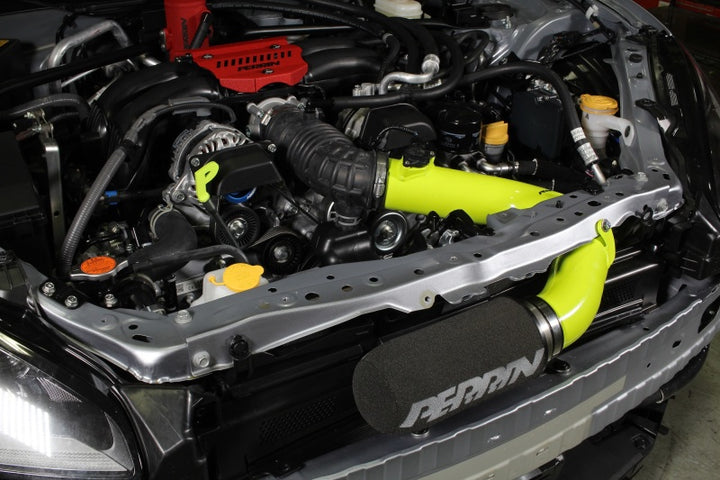 PERRIN 22-25 Subaru BRZ / Toyota GR86 Cold Air Intake - Neon Yellow - Bull Strap