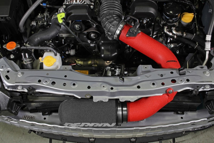 PERRIN 22-25 Subaru BRZ / Toyota GR86 Cold Air Intake - Red - Bull Strap