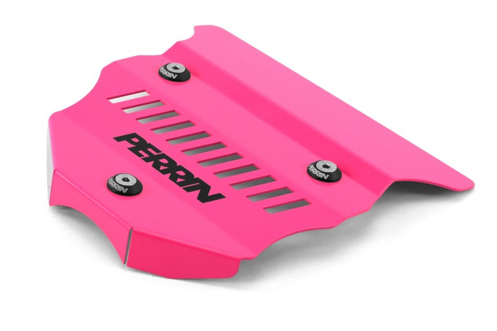 PERRIN 22-25 Subaru BRZ / Toyota GR86 Engine Cover - Hyper Pink - Bull Strap