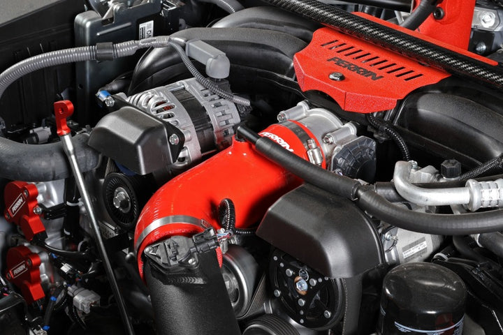 PERRIN 22-25 Subaru BRZ / Toyota GR86 Inlet Hose - Red - Bull Strap