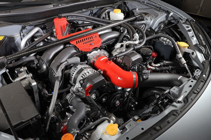 PERRIN 22-25 Subaru BRZ / Toyota GR86 Inlet Hose - Red - Bull Strap