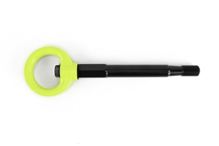 PERRIN 22-25 Subaru WRX / 18-23 Crosstrek / 20-25 OBXT Tow Hook Kit (Front) - Neon Yellow - Bull Strap