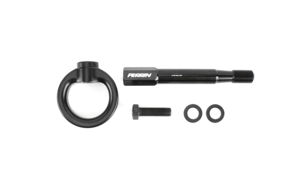 PERRIN 22-25 Subaru WRX / 18-23 Crosstrek Tow Hook Kit (Rear) - Black - Bull Strap