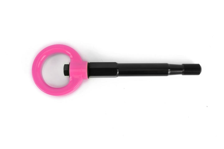 PERRIN 22-25 Subaru WRX / 18-23 Crosstrek Tow Hook Kit (Rear) - Hyper Pink - Bull Strap