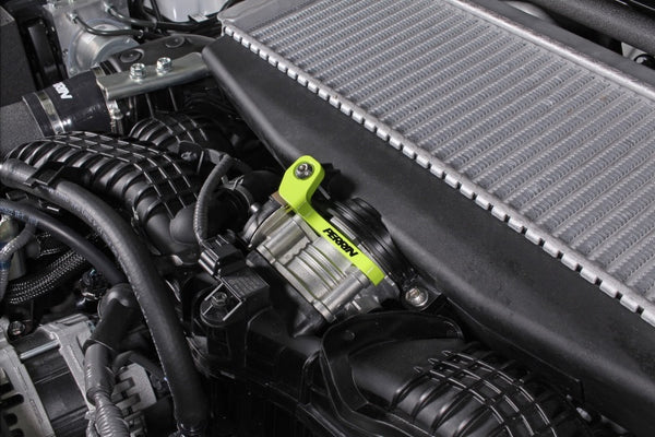 PERRIN 22-25 Subaru WRX / 19-25 Ascent / 20-25 Outback & Legacy Turbo TMIC Bracket - Neon Yellow - Bull Strap