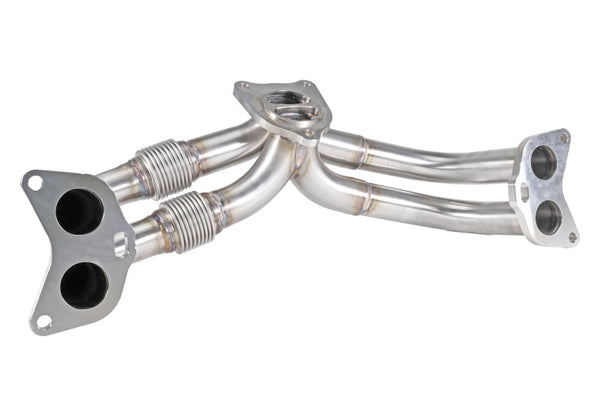 PERRIN 22-25 Subaru WRX / 20-25 OBXT & LXT / 19-25 Ascent Equal Length Header - Brushed SS - Bull Strap