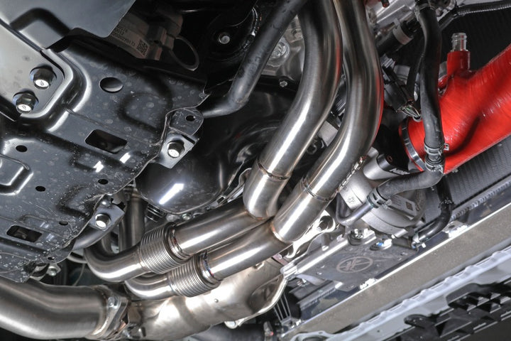 PERRIN 22-25 Subaru WRX / 20-25 OBXT & LXT / 19-25 Ascent Equal Length Header - Brushed SS - Bull Strap