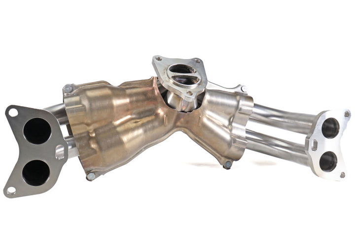 PERRIN 22-25 Subaru WRX / 20-25 OBXT & LXT / 19-25 Ascent Equal Length Header - Brushed SS - Bull Strap