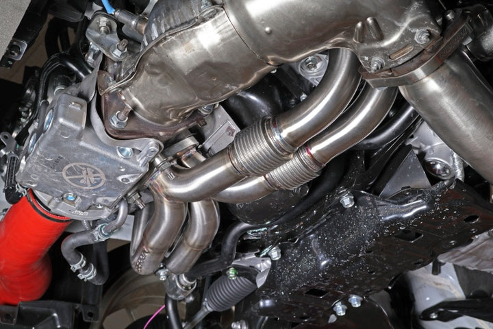 PERRIN 22-25 Subaru WRX / 20-25 OBXT & LXT / 19-25 Ascent Equal Length Header - Brushed SS - Bull Strap