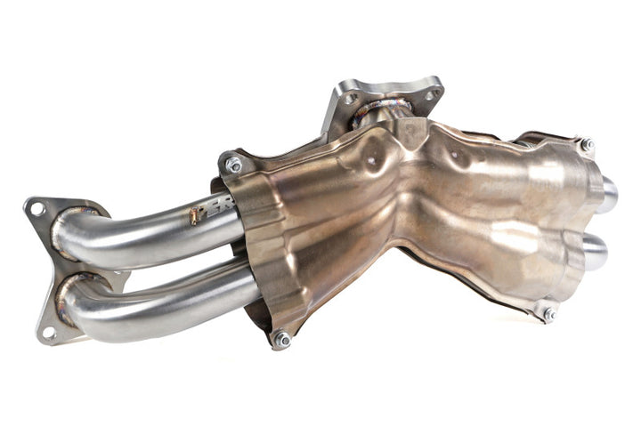 PERRIN 22-25 Subaru WRX / 20-25 OBXT & LXT / 19-25 Ascent Equal Length Header - Brushed SS - Bull Strap